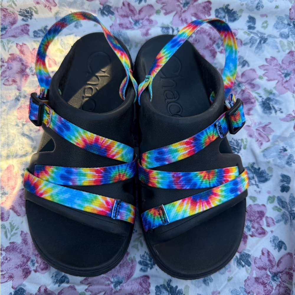 Chaco Rainbow Tie-Dye Sandals